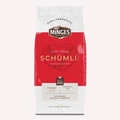 Kohvioad MINGES Cafe Creme Schümli  1000g