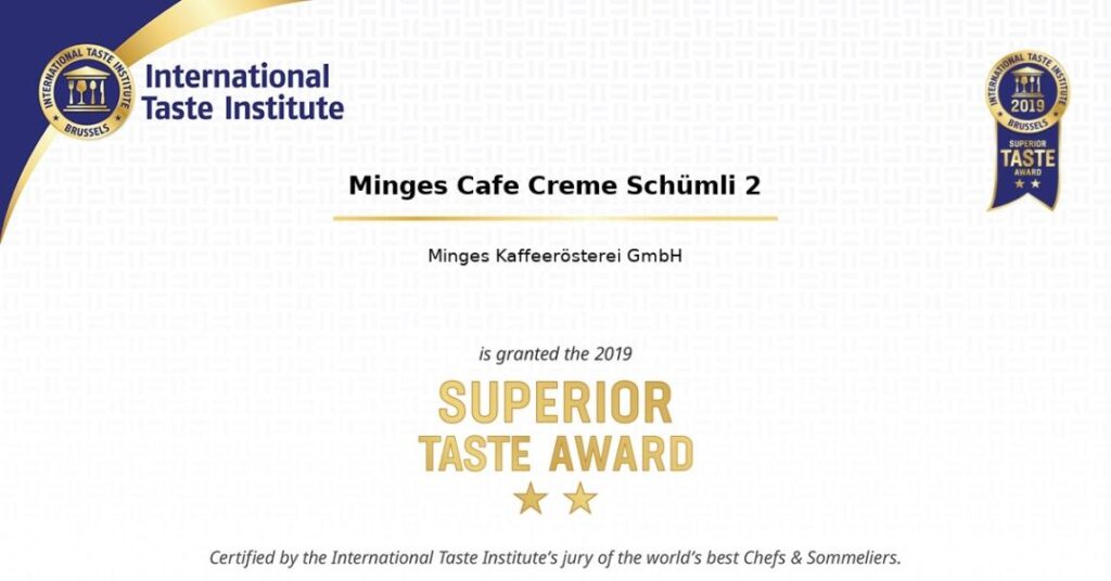 Minges Cafe Creme Schümli 2 STA 2019